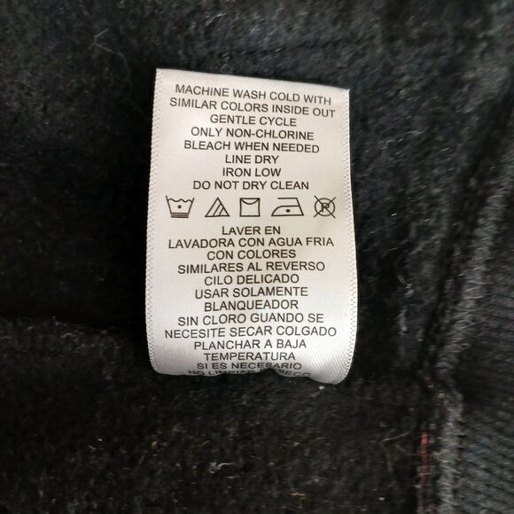 Hoodie Buddie Men's MEDIUM Grunge Mma Y2k Allover Stripe Print Full Zip (READ) - Picture 9 of 10